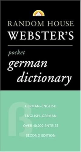 Beispielbild fr Random House Webster's Pocket German Dictionary zum Verkauf von Better World Books