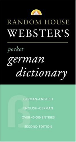 Imagen de archivo de Random House Webster's Pocket German Dictionary, 2nd Edition a la venta por ThriftBooks-Atlanta