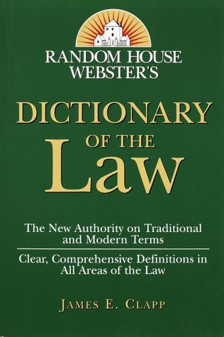 Stock image for Random House Webster's Dictionary of the Law for sale by Jenson Books Inc