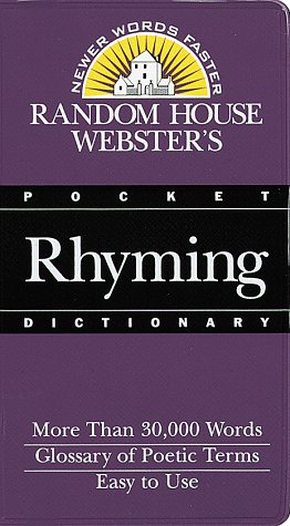 Imagen de archivo de Random House Webster's Pocket Rhyming Dictionary a la venta por Irish Booksellers