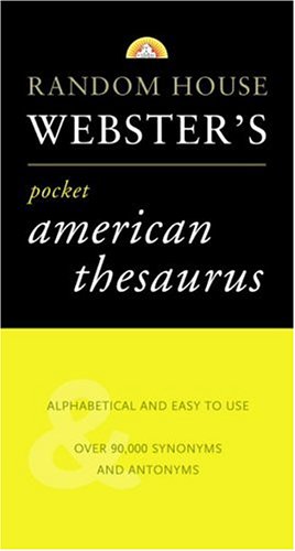 Stock image for Webster's Pocket American Thesaurus for sale by SecondSale