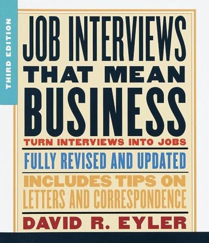 Beispielbild fr Job Interviews That Mean Business: Third Edition zum Verkauf von HPB Inc.