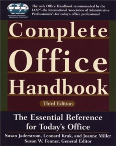 Beispielbild fr Complete Office Handbook : Third Edition zum Verkauf von Better World Books