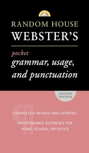 Stock image for Random House Webster's Pocket Grammar, Usage, and Punctuation: Second Edition (Pocket Reference Guides) for sale by BooksRun