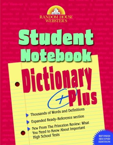 Imagen de archivo de Random House Webster's Student Notebook Dictionary Plus a la venta por ThriftBooks-Atlanta