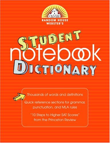 Imagen de archivo de Random House Webster's Student Notebook Dictionary, Second Edition a la venta por Wonder Book