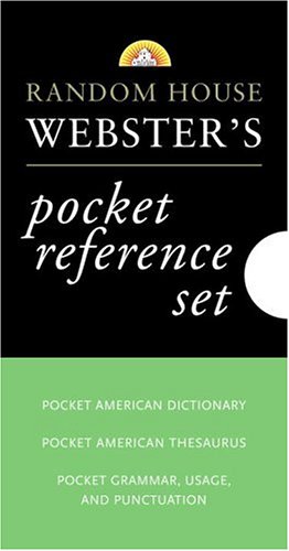 9780375721243: Random House Webster's Pocket Reference Boxed Set (3-Volume Set: Dictionary, Theaurus, and Usage Manual)