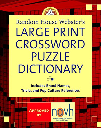 Beispielbild fr Random House Websters Large Print Crossword Puzzle Dictionary zum Verkauf von Goodwill