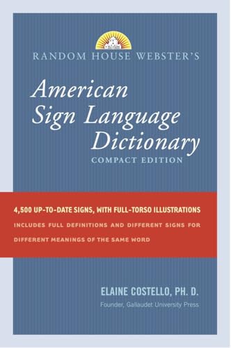 Stock image for Random House Webster's Compact American Sign Language Dictionary for sale by SecondSale