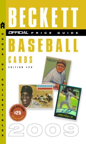 Beispielbild fr The Official Beckett Price Guide to Baseball Cards 2009, Edition #29 (Official Price Guide to Baseball Cards) zum Verkauf von HPB-Diamond