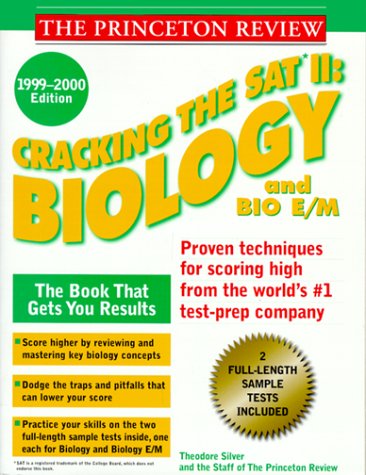 Imagen de archivo de Cracking the SAT II: Biology & Biology E/M 1999-2000 (Princeton Review Series) a la venta por HPB-Red