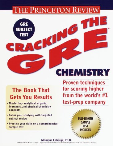 Beispielbild fr Cracking the GRE Chemistry zum Verkauf von Better World Books