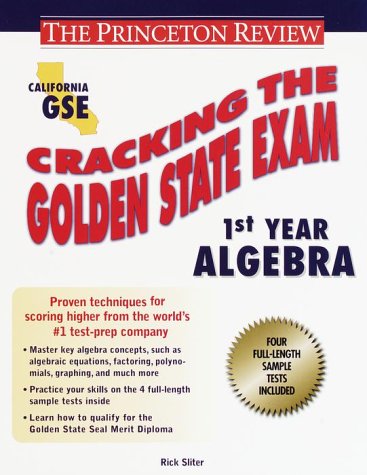 Stock image for Carcking the Golden State Exams : 1st Year Algebra for sale by Better World Books: West