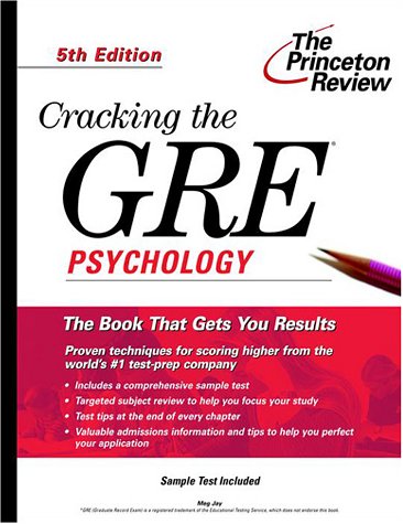 Beispielbild fr Cracking the GRE Psychology zum Verkauf von Better World Books