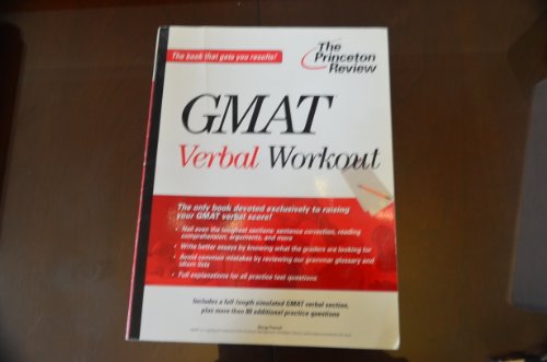 Stock image for Verbal Workout for the GMAT for sale by Better World Books: West