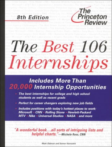 Beispielbild fr The Best 106 Internships zum Verkauf von HPB-Red