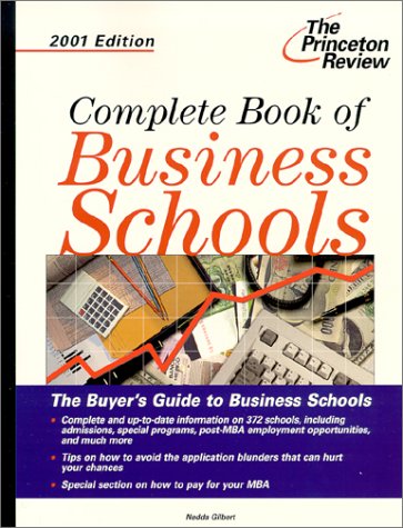 9780375761546: Complete Book of Business Schools 2001