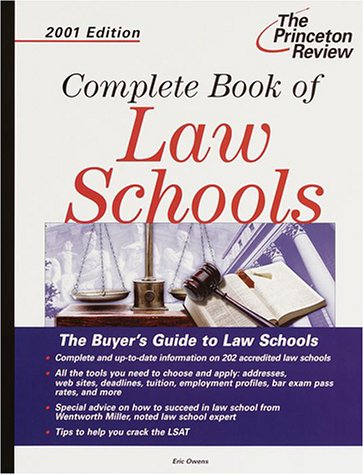 Imagen de archivo de Complete Book of Law Schools, 2001 Edition a la venta por SecondSale