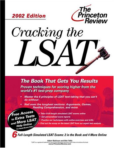 Cracking the LSAT, 2002 Edition (9780375761980) by Robinson, Adam; Tallia, Rob