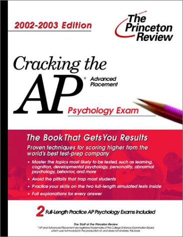 Beispielbild fr Cracking the AP Psychology, 2002-2003 Edition zum Verkauf von Better World Books