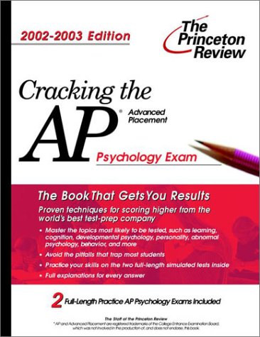 9780375762284: Cracking the Ap Psychology Exam 2002-2003 (Princeton Review)