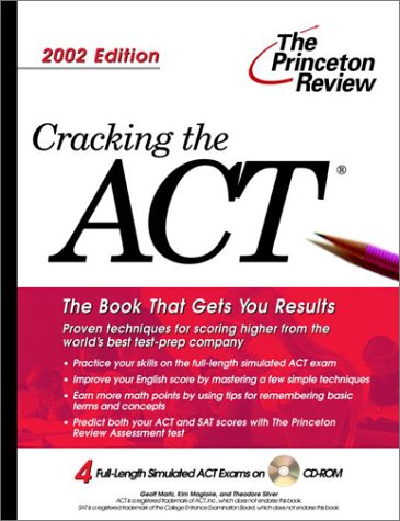 Imagen de archivo de Cracking the ACT with Sample Tests on CD-ROM, 2002 Edition (College Test Prep) a la venta por HPB-Red