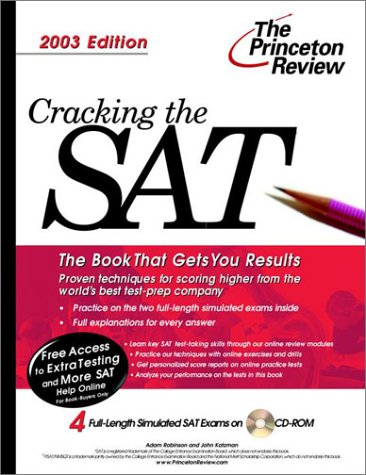 9780375762468: Cracking the SAT with Sample Tests on CD-ROM, 2003 Edition (College Test Prep)