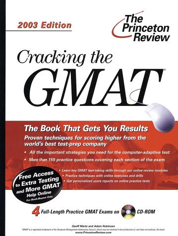 Beispielbild fr Cracking the GMAT. With Practice Tests on CD-ROM zum Verkauf von Ammareal