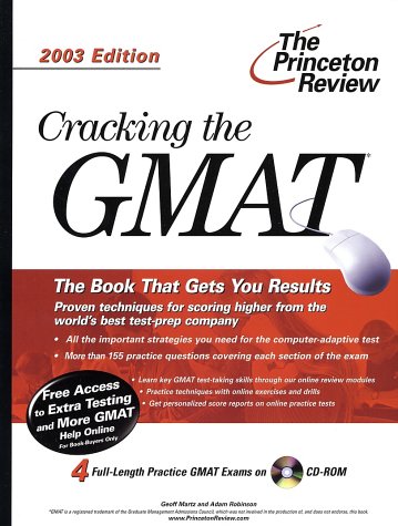 Imagen de archivo de Cracking the GMAT. With Practice Tests on CD-ROM a la venta por Ammareal