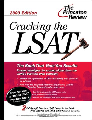 Stock image for Cracking the LSAT 2003 for sale by Better World Books: West