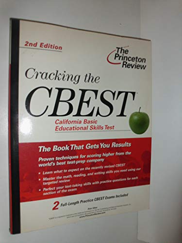 Beispielbild fr Cracking the CBEST, 2nd Edition (Professional Test Preparation) zum Verkauf von SecondSale
