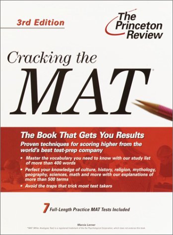 9780375762642: Cracking the MAT, 3rd Edition (Graduate School Test Preparation)