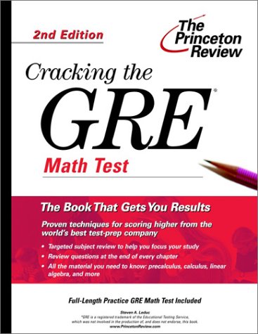 9780375762673: Cracking the Gre Math Subject Test (Cracking the Gre Math Test)