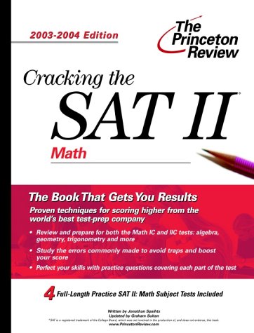 9780375762987: The Princeton Review Cracking the Sat II Math Subject Tests: Math Subject Tests
