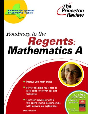 9780375763137: Roadmap to the Regents: Mathematics A (State Test Preparation Guides)