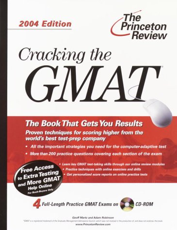 Beispielbild fr The Princeton Review: Cracking the GMAT 2004 Edition zum Verkauf von gearbooks