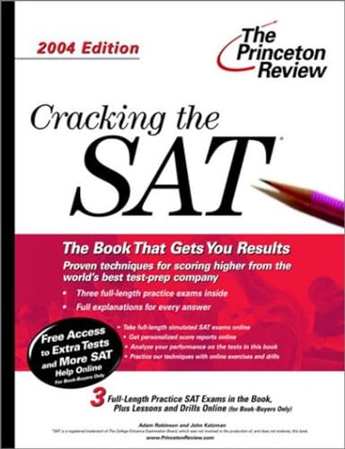 Stock image for Cracking The Sat, 2004 Edition (College Test Prep) ; 9780375763311 ; 0375763317 for sale by APlus Textbooks