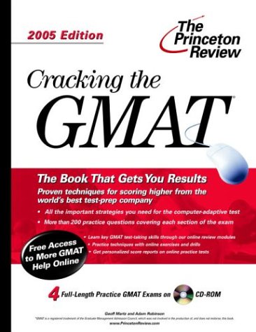 Imagen de archivo de Cracking the GMAT with Sample Tests on CD-ROM, 2005 Edition a la venta por ThriftBooks-Dallas