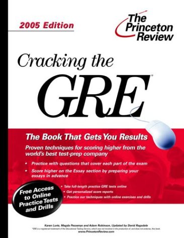 9780375764097: Cracking the Gre 2005 (Princeton Review)