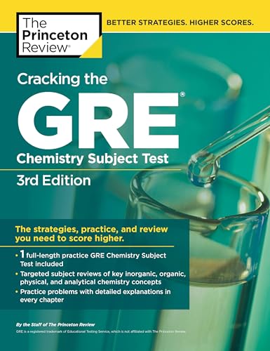 Beispielbild fr Cracking the GRE Chemistry Subject Test, 3rd Edition (Graduate School Test Preparation) zum Verkauf von SecondSale