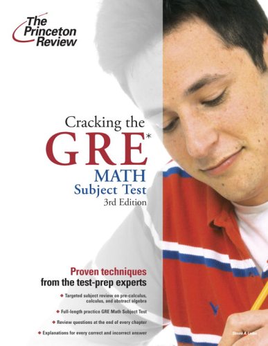 9780375764912: The Princeton Review Cracking the Gre Math Subject Test