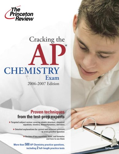 9780375765278: The Princeton Review Cracking the Ap Chemistry Exam 2006-2007