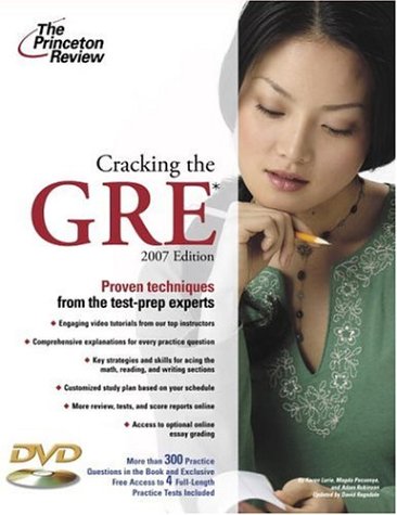 9780375765513: Cracking the GRE with DVD, 2007 Edition (Graduate School Test Preparation)