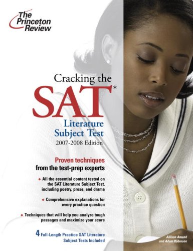 Stock image for Cracking the SAT Literature Subject Test 2007-2008 for sale by Better World Books: West