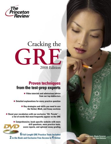 Beispielbild fr Cracking the GRE 2008 zum Verkauf von Better World Books