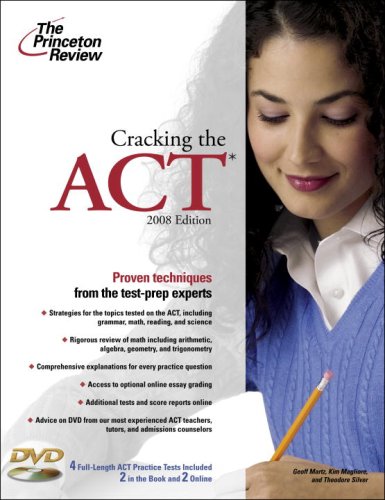 9780375766350: Cracking the ACT with DVD, 2008 Edition (College Test Preparation)
