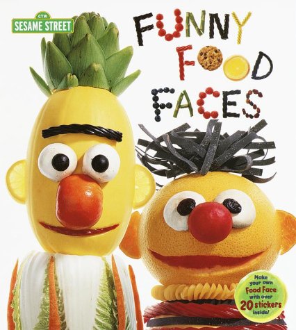 Stock image for Funny Food Faces (Board Book With Stickers) for sale by Wonder Book
