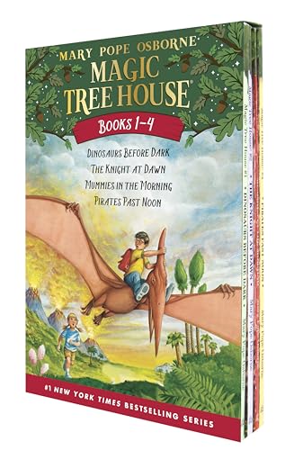 Stock image for Magic Tree House Boxed Set, Books 1-4: Dinosaurs Before Dark, The Knight at Dawn, Mummies in the Morning, and Pirates Past Noon for sale by Goodwill of Colorado