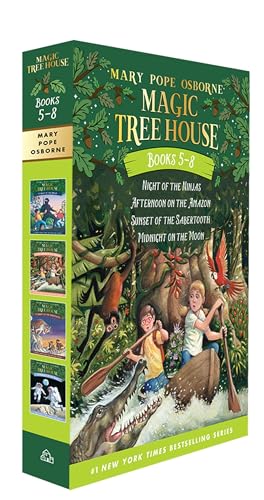 Magic Tree House Boxed Set, Books 5-8: Night of the Ninjas, Afternoon on the Amazon, Sunset of th...