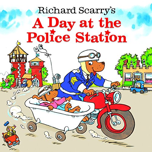 9780375828225: Richard Scarry's A Day at the Police Station